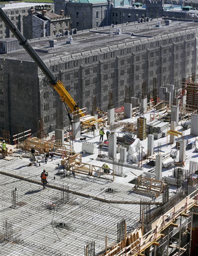 A cadet barracks that will be named in honor of Gen. Benjamin O. Davis Jr. is under construction at the U.S. Military Academy on Tuesday, April 28, 2015, in West Point, N.Y. Davis entered West Point in 1932 as its only black cadet and spent the...