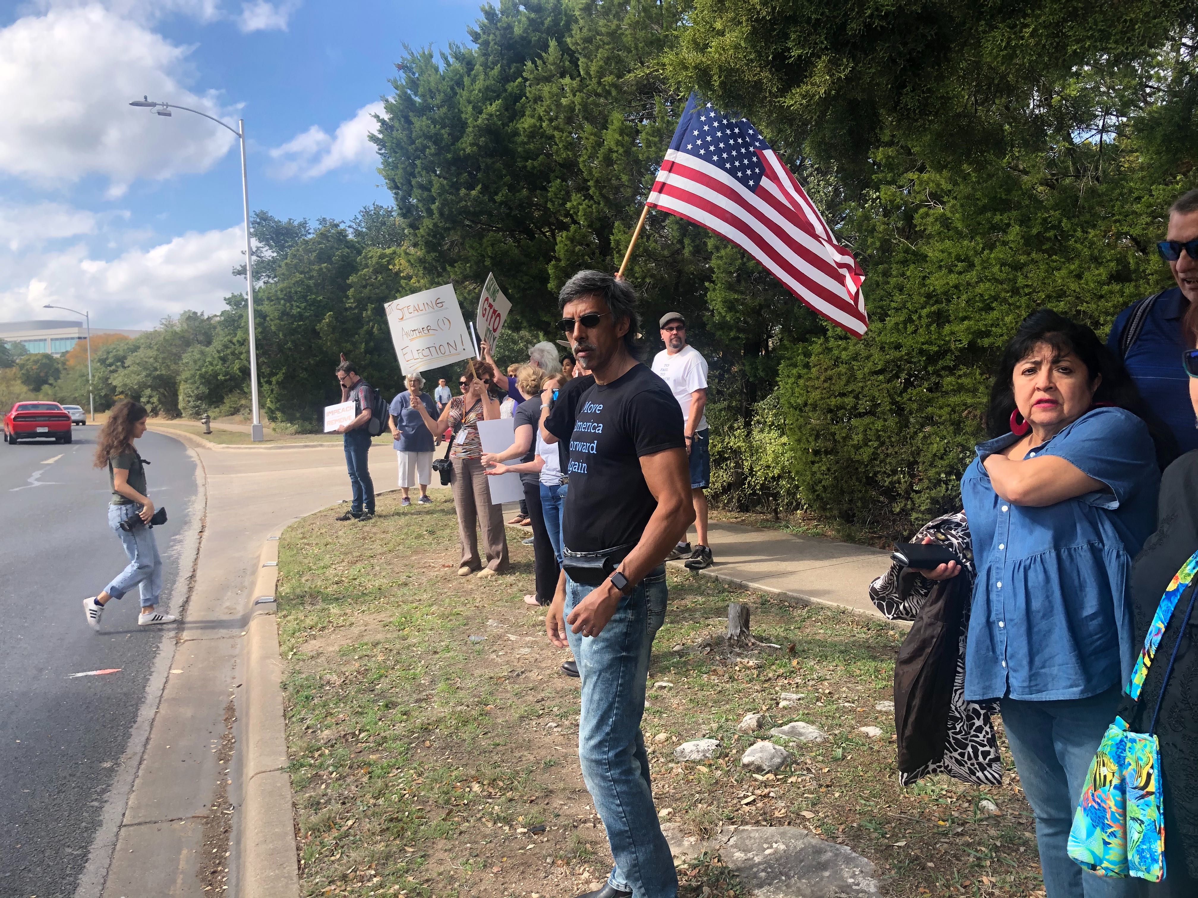 Indivisible Austin trump protest