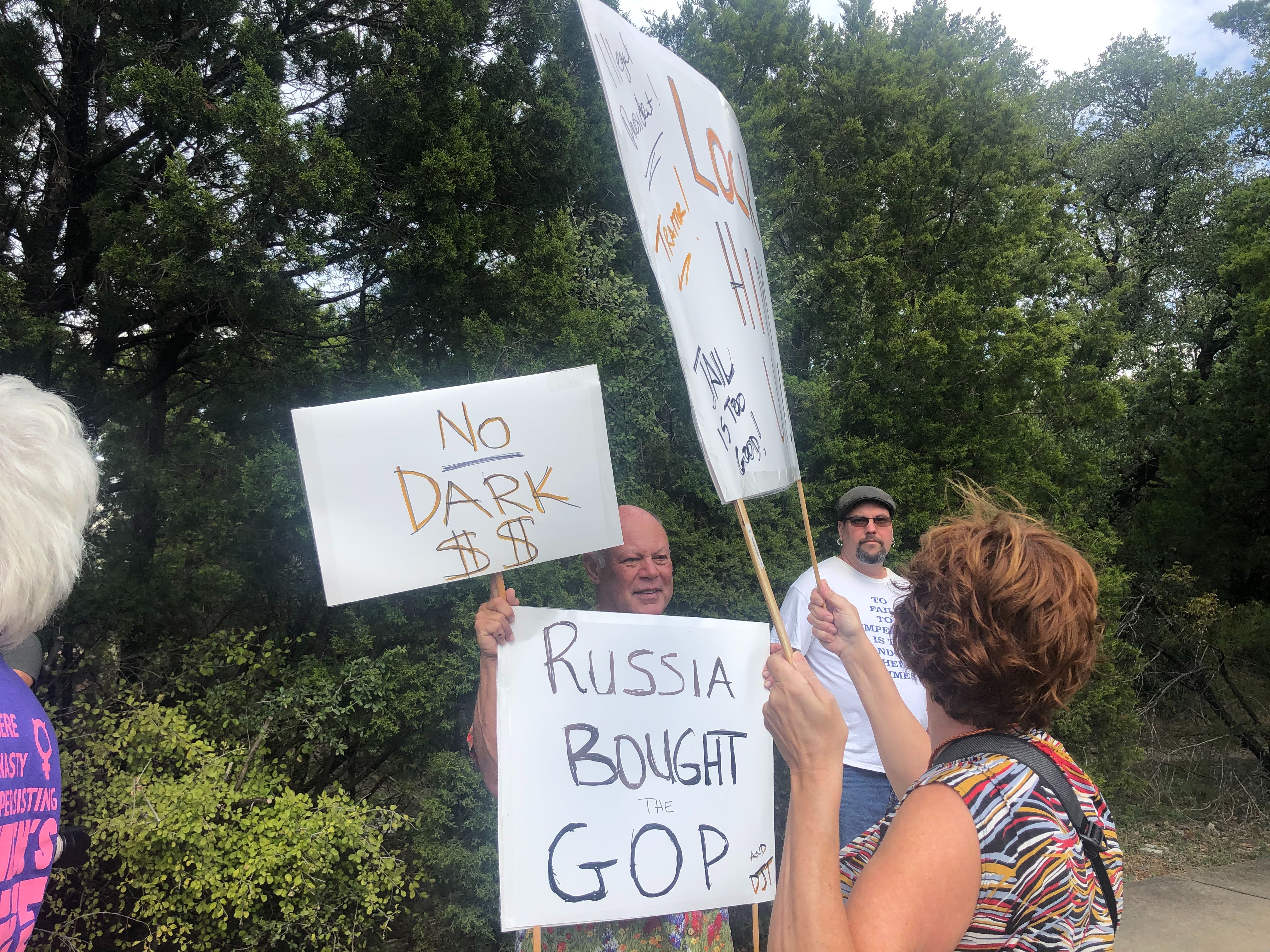 Indivisible Austin trump protest