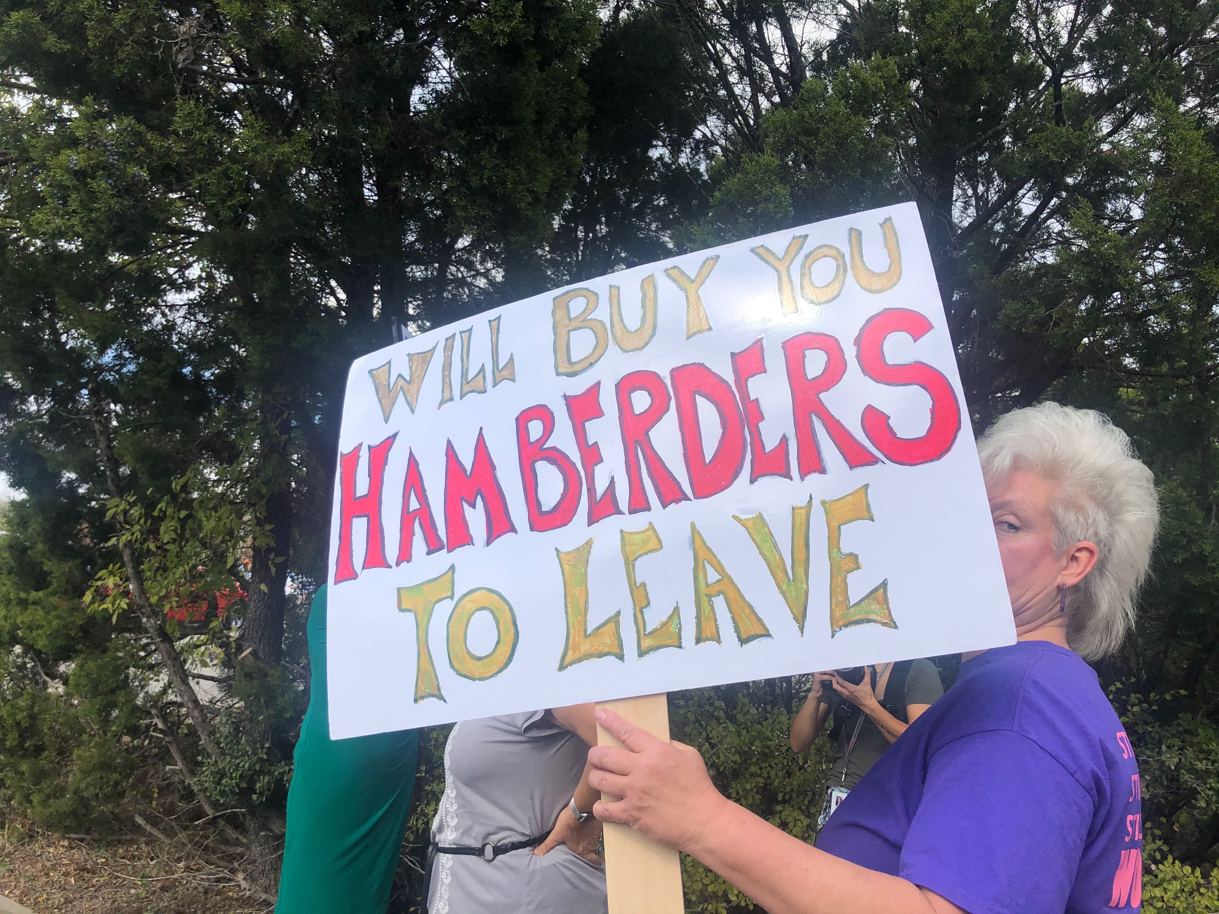 Indivisible Austin trump protest