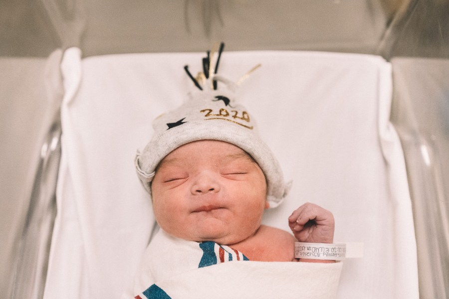 Kent Alan Silva, first baby born at Ascension Seton Medical Center Austin in 2020 (Hello&Co. Photography Photo)