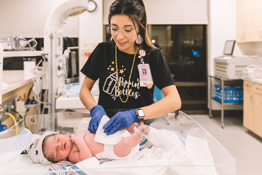 Kent Alan Silva, first baby born at Ascension Seton Medical Center Austin in 2020 (Hello&Co. Photography Photo)