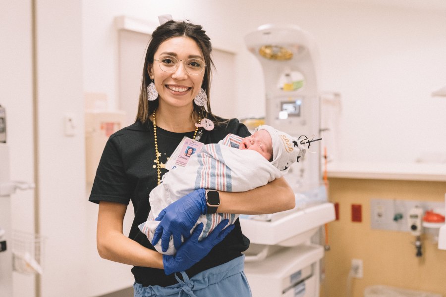 Kent Alan Silva, first baby born at Ascension Seton Medical Center Austin in 2020 (Hello&Co. Photography Photo)